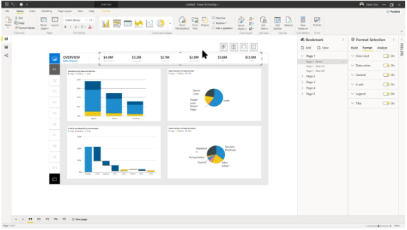 Interface do Power BI